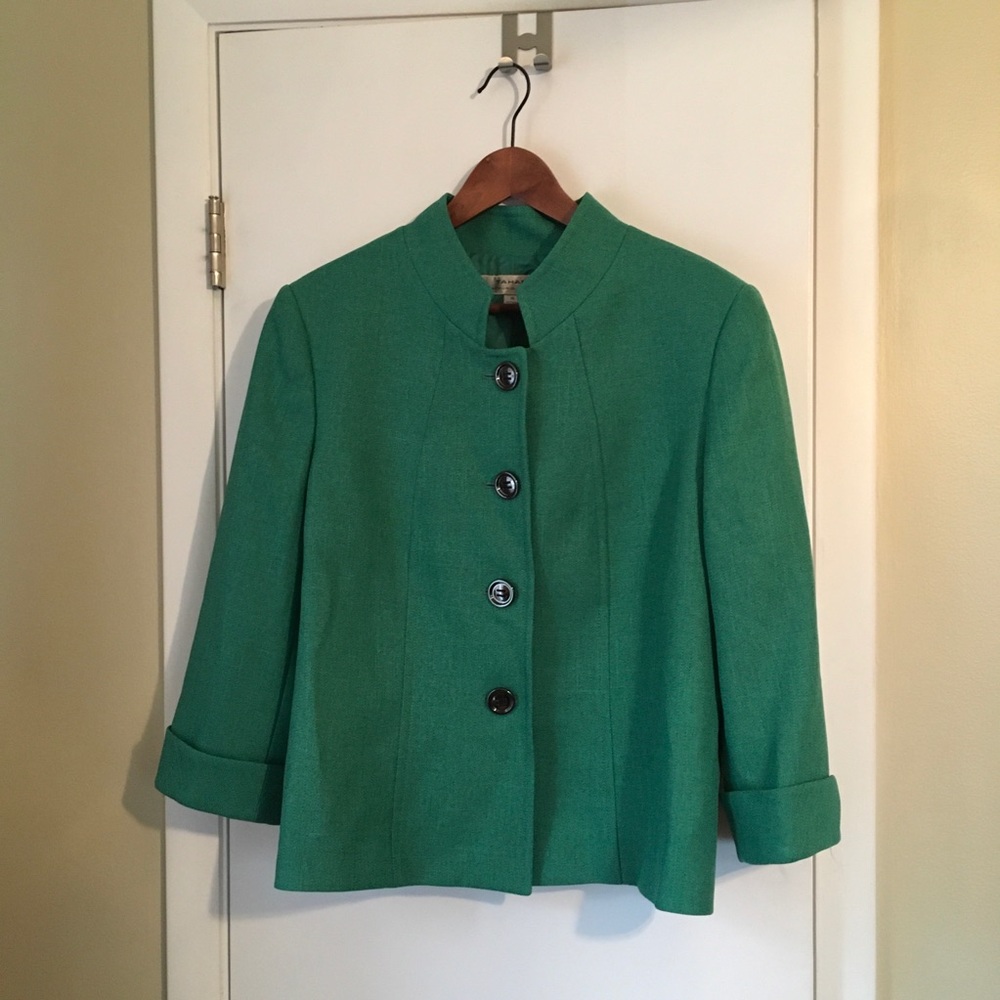 Tahari Teal Blazer